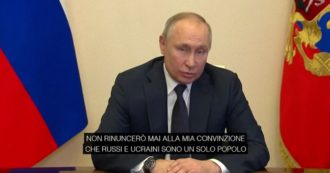Copertina di Putin: “Russi e ucraini sono un solo popolo, molti sono stati ingannati dalla propaganda nazista e nazionalista”