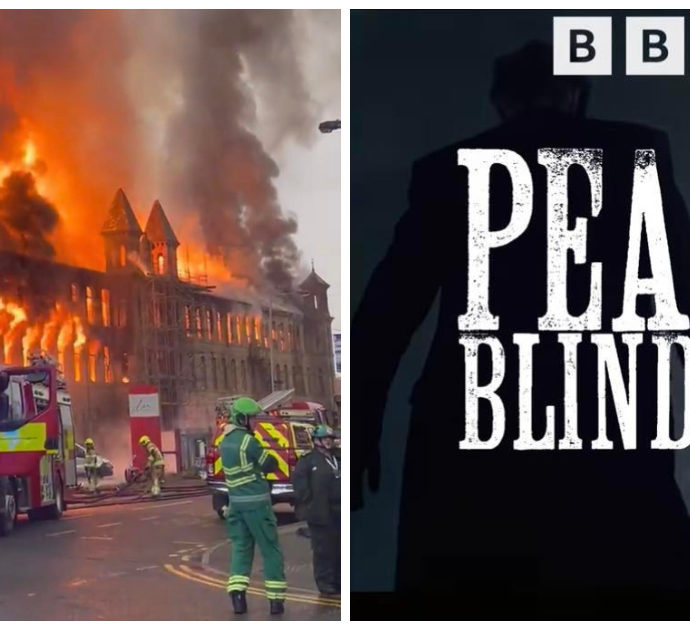 Peaky Blinders e Downton Abbey, incendio devasta il set: “Un inferno, crollati tetto e pavimento. Nessun ferito”