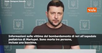 Russia-Ukraine war, Zelensky: “Moscow lies when it says that there were no people at Mariupol hospital.  Even a little girl died 