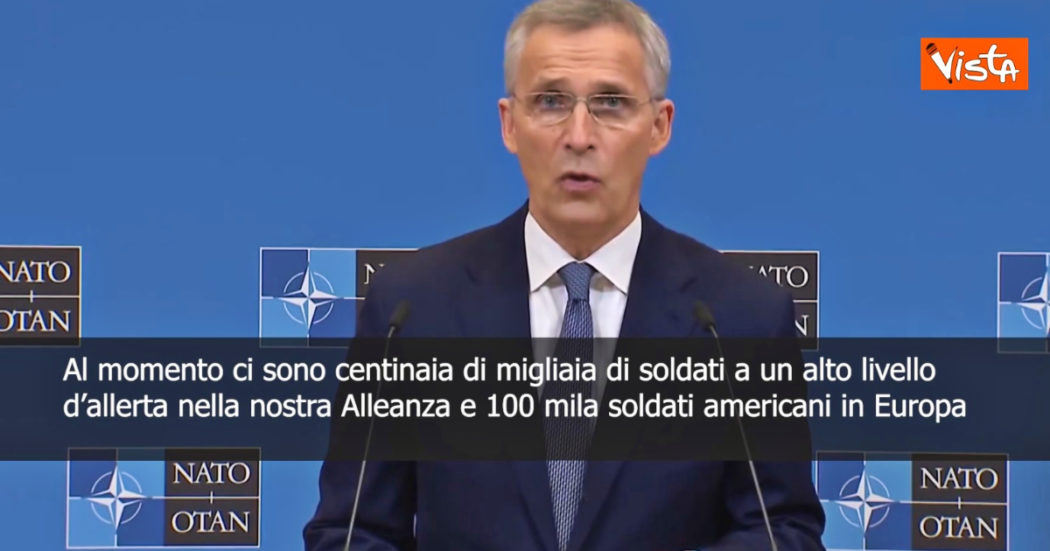 Guerra Russia-Ucraina, Stoltenberg (Nato): “Alto livello d’allerta nella nostra Alleanza, in Europa 100mila soldati statunitensi”