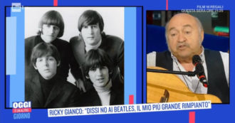 Copertina di Oggi è un altro giorno, Ricky Gianco confessa: “Ho detto di no ai Beatles: ecco perché”