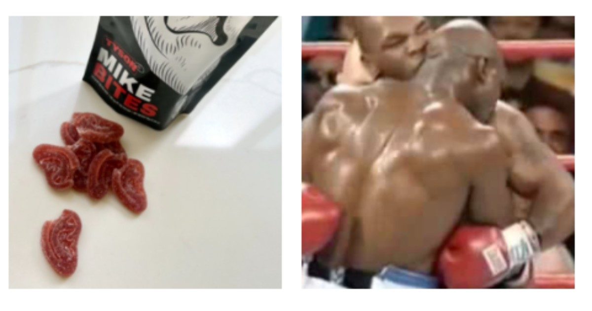 Mike Tyson vende caramelle a forma di orecchio (senza un pezzetto di cartilagine)