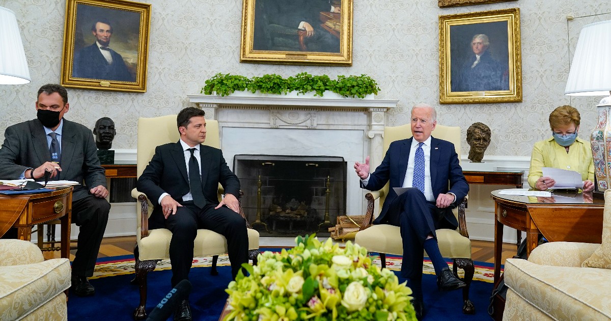 Ukraine, back and forth between Biden and Zelensky.  He did not listen to our warnings about the Russian attack.”  “Our request for preventive sanctions was not accepted.”