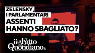 Copertina di Zelensky, i parlamentari assenti hanno sbagliato? Segui la diretta con Peter Gomez