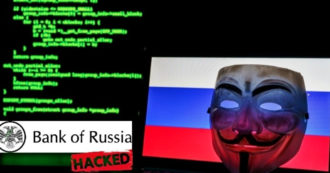 Copertina di Guerra Russia-Ucraina, Anonymous annuncia: “Hackerata la Banca centrale di Mosca”. Ma l’istituto smentisce: “Nessuna violazione”
