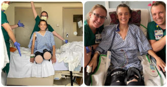 Copertina di Claire Bridges, la modella 21enne che ha perso entrambe le gambe è a casa: “Una guerriera”