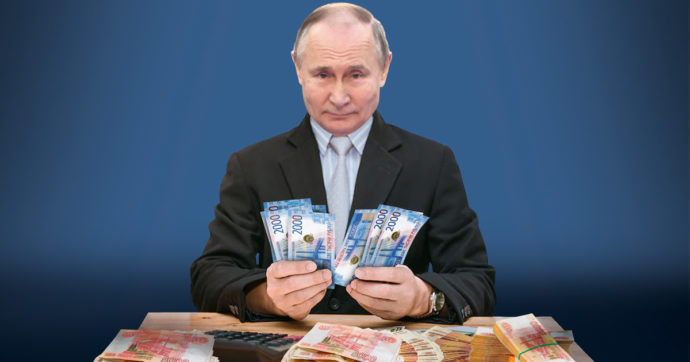 In Edicola sul Fatto Quotidiano del 24 Marzo: Putin ci frega sul rublo e aggira le sanzioni