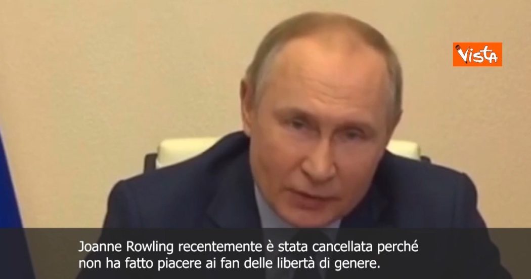 Guerra Russia-Ucraina, Putin cita J.K. Rowling: “Censurata per le sue opinioni sul ‘gender’, oggi cancellano nostro Paese”. La scrittrice si dissocia