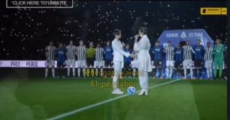 Copertina di Juventus-Inter, Gaia e Kateryna Pavlenko cantano ‘Imagine’ di Lennon contro la guerra in Ucraina ma la tv russa le censura. Ecco cos’è successo