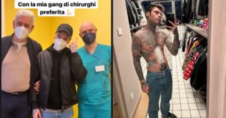 Copertina di Fedez, la visita di controllo a due settimane dall’operazione al pancreas: “Non c’è nulla di brutto in una cicatrice se è stato il coraggio a causarla”