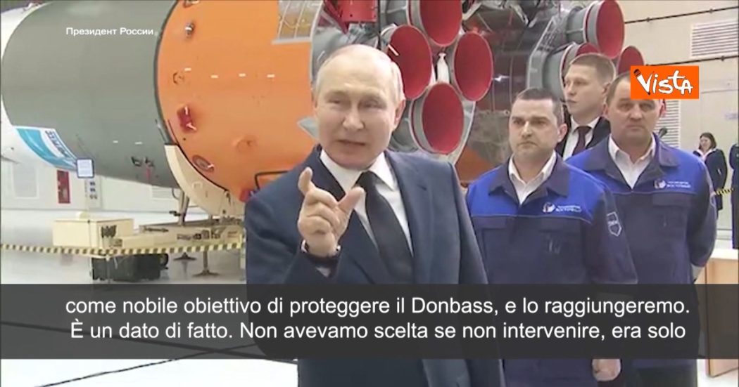 Guerra Russia-Ucraina, Putin: “Non avevamo scelta se non intervenire, raggiungeremo l’obiettivo di proteggere il Donbass”