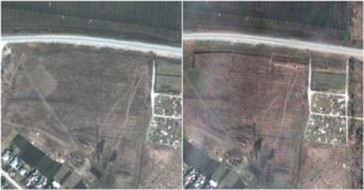 Guerra Russia-Ucraina, le immagini satellitari delle fosse scavate vicino a Mariupol: “200 nuove tombe” – Video