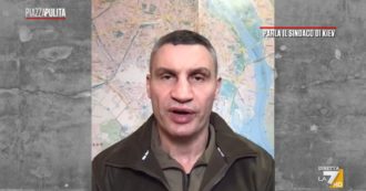 Copertina di Guerra Russia-Ucraina, il sindaco di Kiev a La7: “Ogni concessione a Putin è pericolo per tutti”. E ai profughi: “Non rientrate, civili muoiono ancora”