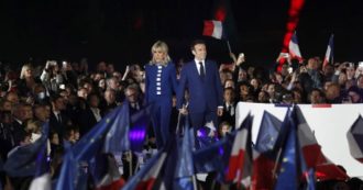Copertina di Francia, Macron rieletto col 58% di voti. Le Pen al 41: estrema destra mai così forte dal 1958. Mélenchon: “Un oceano di astensionismo”