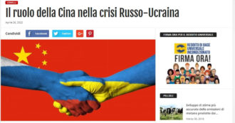 Copertina di Guerra in Ucraina, il post sul blog di Grillo: “L’Europa fermi il riarmo voluto dagli Usa e segua la Cina nel dialogo e nella cooperazione”