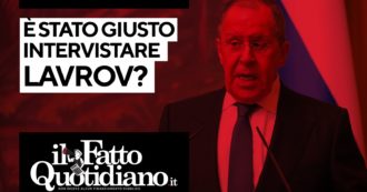 Copertina di È stato giusto intervistare Lavrov? Segui la diretta con Peter Gomez