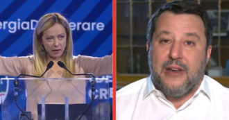 Copertina di Salvini a La7: “Meloni mette prima l’interesse del partito. Legittimo, ma di fronte a scelte scomode, non me la sono sentita di fare come lei”