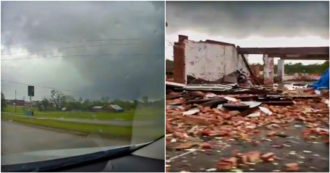 Copertina di Usa, violento tornado in Oklahoma: edifici abbattuti e strade coperte di macerie – Video