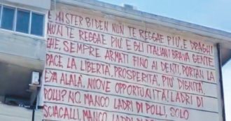 Copertina di “Identificato dopo scritta pacifista”