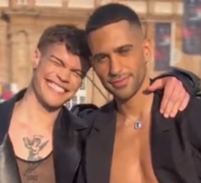 Eurovision Song Contest, Blanco e Mahmood sfilano sul turquoise carpet: ”Con Brividi vogliamo parlare della libertà di amare in ogni maniera”