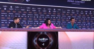 Copertina di Eurovision 2022, tutti gli sketch di Pausini, Mika e Cattalan in conferenza stampa  – Video