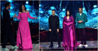 Copertina di Eurovision 2022, l’eleganza grintosa di Laura Pausini in rosa Valentino. Mika super sprint: i look della prima serata – FOTO