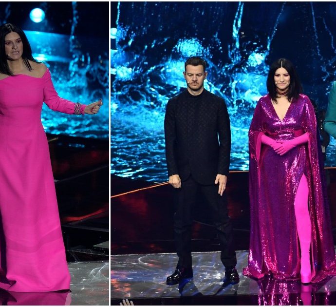 Eurovision 2022, l’eleganza grintosa di Laura Pausini in rosa Valentino. Mika super sprint: i look della prima serata – FOTO