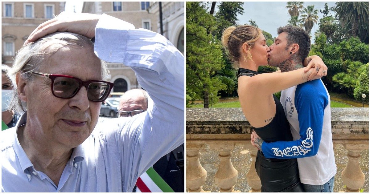 Vittorio Sgarbi: “Chiara Ferragni e Fedez? Una vecchia befana e un mezzo marito rincoglionito”