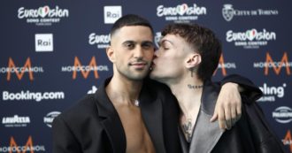 Copertina di Eurovision 2022, Mahmood e Blanco: “Per gli spagnoli siamo favoriti perché coppia omoerotica? Perché danno etichette? Non capiamo come mai siano incattiviti”