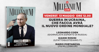 Copertina di Guerra in Ucraina, che faccia avrà il nuovo ordine mondiale? Segui la diretta di Millennium Live
