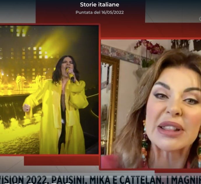 Storie italiane, Alba Parietti svela il vero motivo del malore di Laura Pausini all’Eurovision: “Ho chattato con lei”