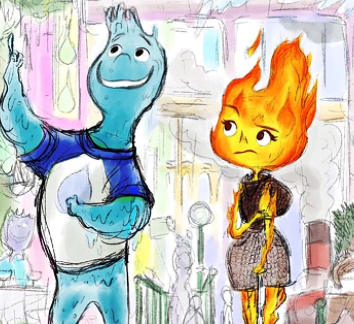 Elemental, il nuovo titolo Disney Pixar ha il suo concept art. Gli elementi della natura protagonisti