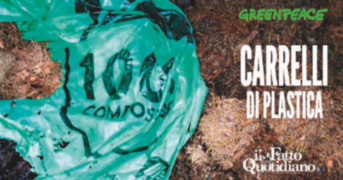 Copertina di “Plastica compostabile è green” Greenpeace Italia: “Tutto falso”