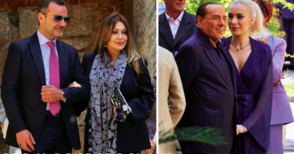 Veronica Lario e Marta Fascina insieme al battesimo di Emanuele Silvio Berlusconi