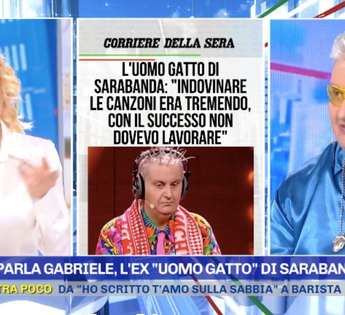 Pomeriggio 5, parla l’Uomo gatto, storico campione di Sarabanda: “Oggi faccio il giornalista. Non sono un vip”