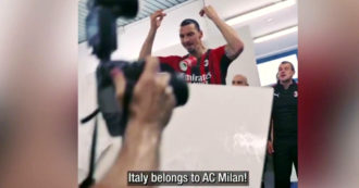 Copertina di Ibrahimovic scatenato negli spogliatoi dopo lo scudetto: “Sono fiero di voi”. Poi ribalta un tavolo al grido “l’Italia è del Milan” – Video