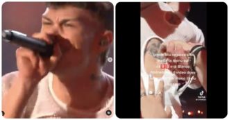 Copertina di Blanco palpeggiato da una fan durante il concerto di Radio Italia Live: “È una molestia, è violenza sessuale” – VIDEO