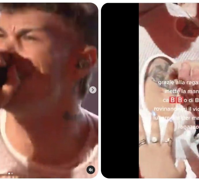 Blanco palpeggiato da una fan durante il concerto di Radio Italia Live: “È una molestia, è violenza sessuale” – VIDEO