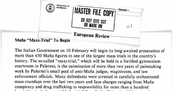 Copertina di Il report della Cia dell’86: “Ci sarà una pax mafiosa”