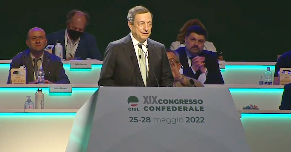 Draghi: “Siamo al governo per fare ciò che serve all’Italia, non per stare fermi”