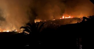 Incendio a Stromboli dal set con Ambra Angiolini, notte di fuoco sull’isola: abitanti cercano di contenere le fiamme – I video