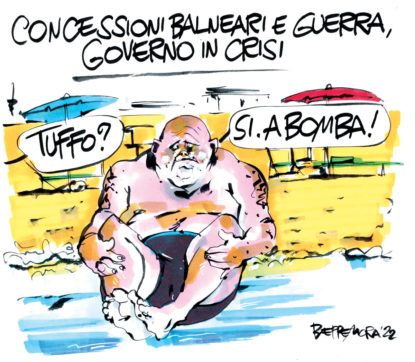 Copertina di La vignetta di Beppe Mora