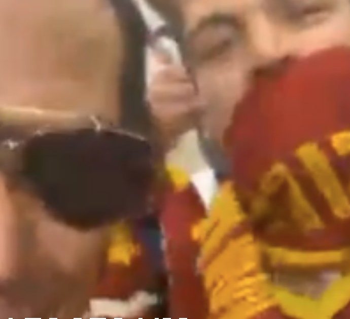 Antonello Venditti festeggia la Roma per la vittoria in Conference League, con lui c’è anche Blanco: “Vorrei mettessero ‘Grazie Roma’”