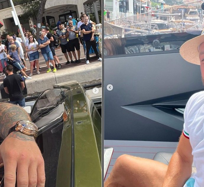 Conor McGregor al Gran Premio di Monaco con lo yacht Lamborghini e “l’orologio roulette” da 520mila euro