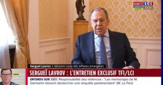 Copertina di Russia, Lavrov parla dello stato di salute di Putin con la tv francese: “Nessun sano di mente può vedere in lui segni di disturbo”