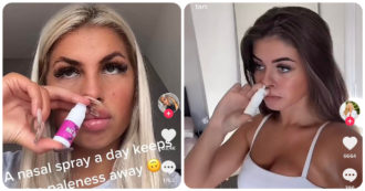 Nose spray tans instantly, new and serious fashions are circulating on TikTok.  Doctors warn of the dangers of skin cancer