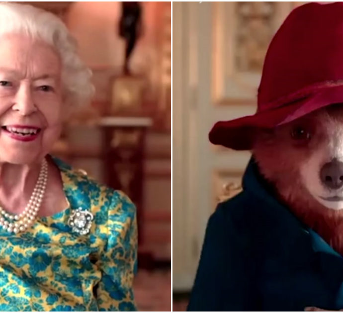 La regina Elisabetta compare a sorpresa in un video con l’orso Paddington: la scenetta apre il Giubileo di Platino