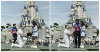 Copertina di Disneyland Paris, la proposta di matrimonio finisce male. Dipendente irrompe nel momento più bello e fa qualcosa di incredibile