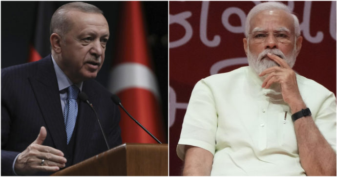 La Turchia in crisi cerca nell’India un nuovo alleato. Ma il presidente Modi non dimentica l’appoggio di Erdogan al Pakistan