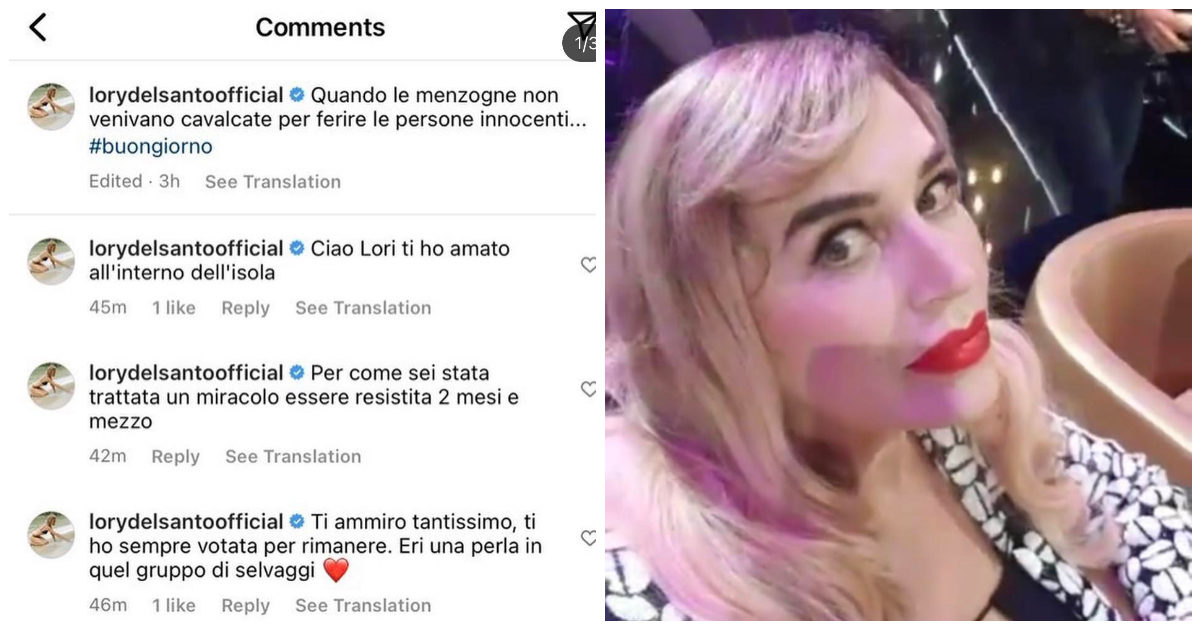 “Sei stata una Regina”, “Ti ho amata”: Lory Del Santo si auto-elogia su Instagram? Lo staff cerca di chiarire tutto